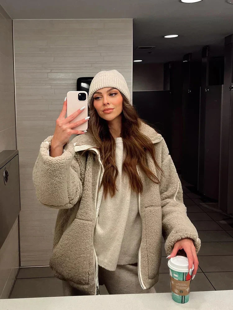 Anastasia | Jachetă de iarnă moale și căldură